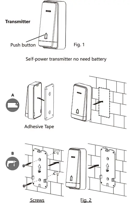 Shunde Advante Electron FE Kinetic Wireless Doorbell