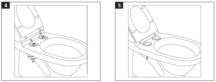 CUR AQUA 009479 Toilet Seat Instruction Manual - Fig 4,5