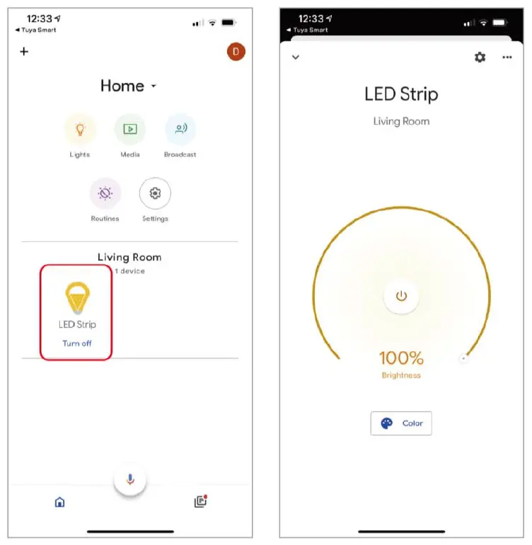 Brookstone BKSRGBSTRP Smart LED fig20