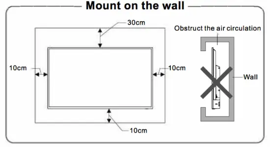 aspes ATV43UHD 43 Inch 4K Android Smart TV - Mount
