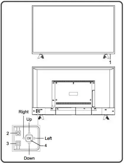aspes ATV43UHD 43 Inch 4K Android Smart TV - Panel