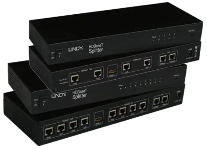 LINDY 38116 4 Port Splitter C6 HDMI Splitter Extender 100m