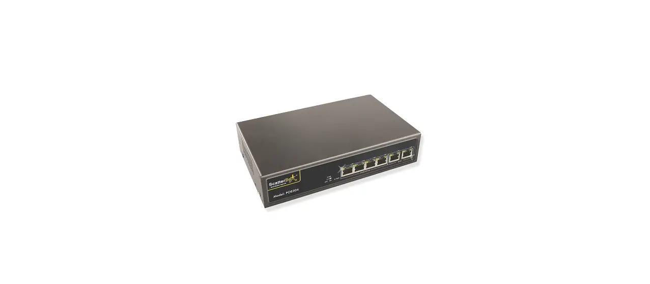 Scatterbox Poe304 6-port 100mbps Poe Switch User Guide