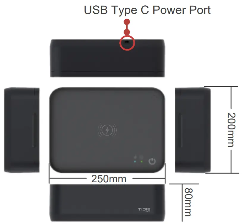 TIDIE 607002-BLK UVC-LED Personal Valet Box - Function Introduction 1