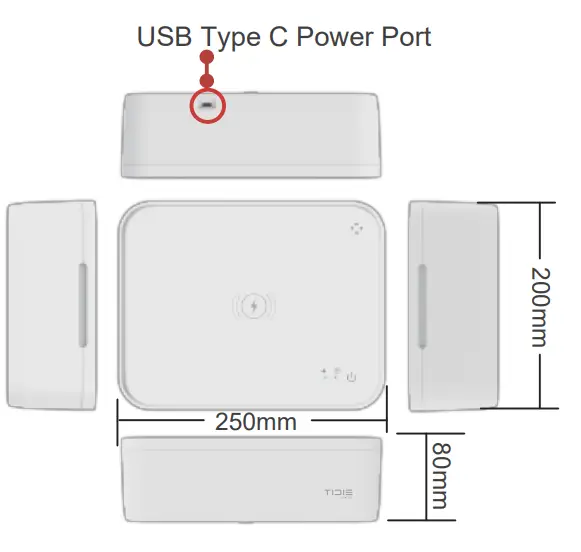 TIDIE 607002-BLK UVC-LED Personal Valet Box - Function Introduction 3