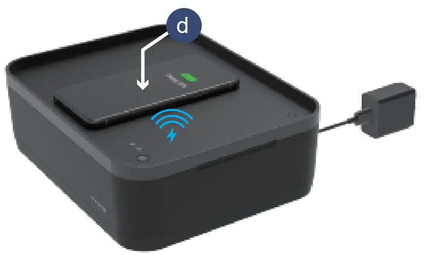 TIDIE 607002-BLK UVC-LED Personal Valet Box - charging
