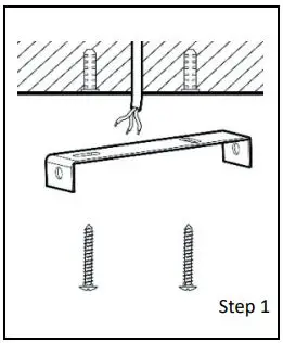 Johan Lewis Molecule 6lt Flush Ceiling Light User Manual - Assembly Step 1