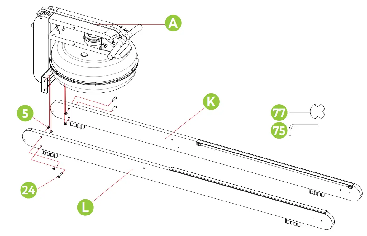 virtufit VFROWWRB Elite Water Resistance Roeitrainer - fig 2