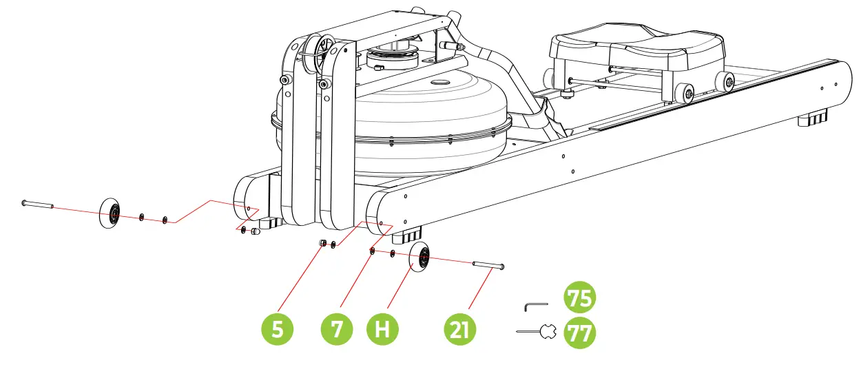 virtufit VFROWWRB Elite Water Resistance Roeitrainer - fig 9