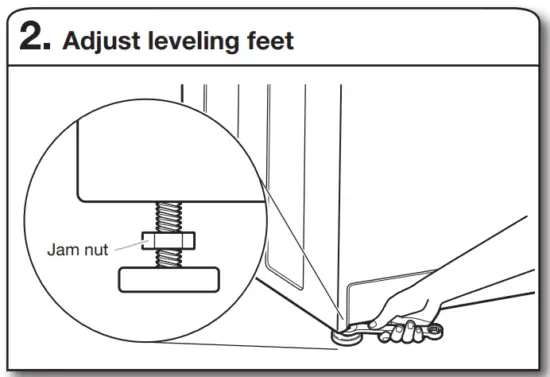 MAYTAG Fully Front Loaded Washer - leveling feet