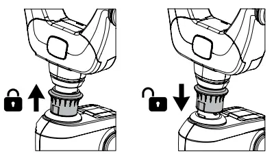 Steering lock button