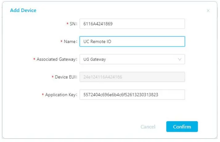 Milesight UC11 Series LoRaWAN Controller - APP 1