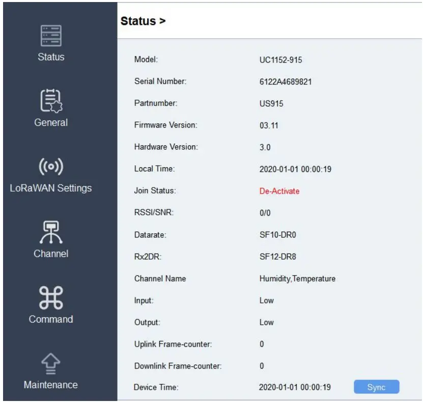 Milesight UC11 Series LoRaWAN Controller - APP 17