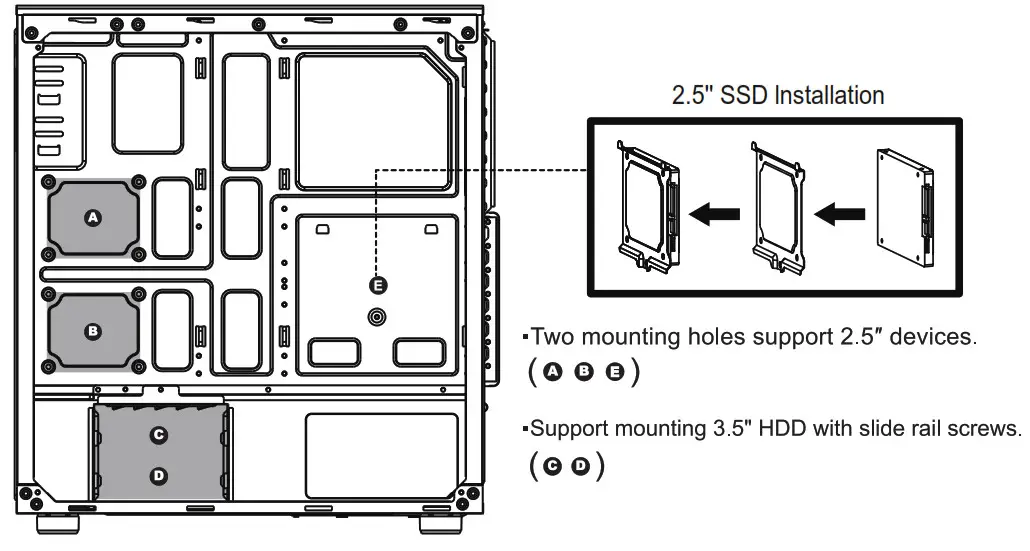 AZZA Mid Tower Gaming Case Installatioon 2