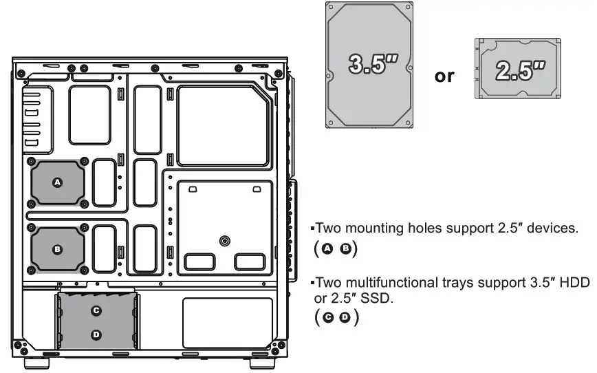 AZZA Mid Tower Gaming Case Installatioon 5
