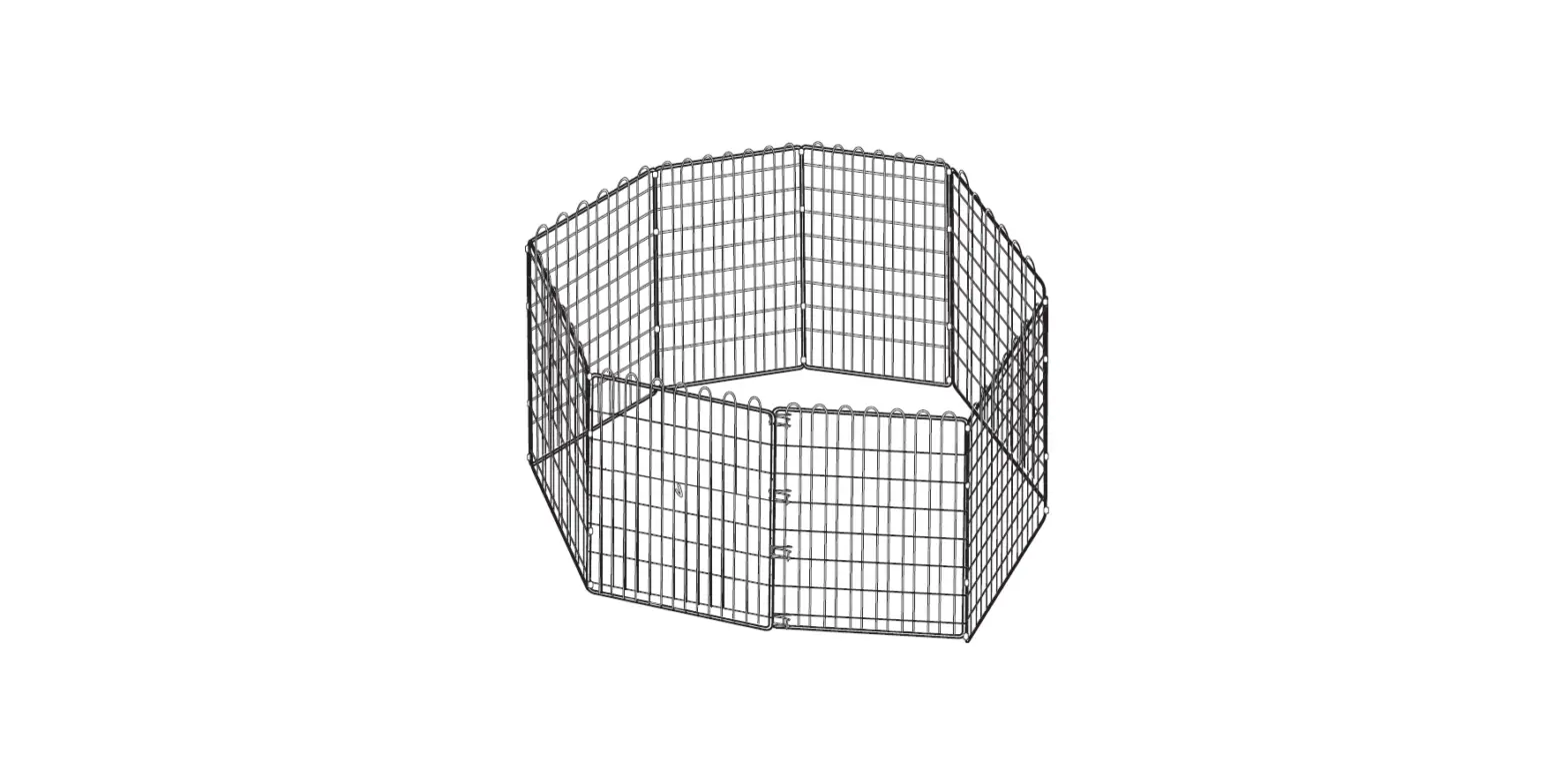 Amazonbasics B075898nln Foldable Metal Pet Exercise And Playpen Instruction Manual