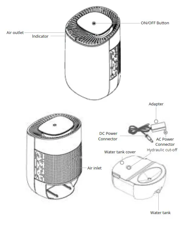 STREX SP185 MINI DEHUMIDIFIER fig 1