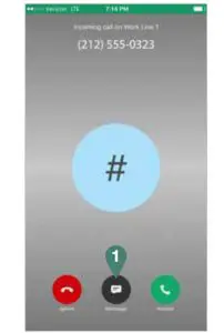 FIG 16 Receiving incoming calls