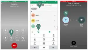 FIG 17 Transferring calls