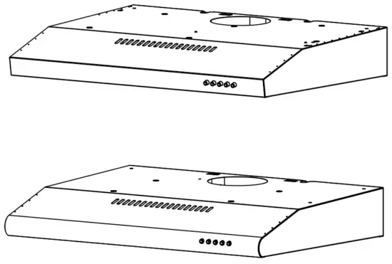 CIARRA CAS75918A Ductless Range Hood 30 inch Under Cabinet Hood