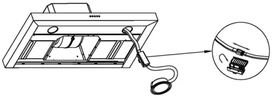 CIARRA CAS75918A Ductless Range Hood 30 inch Under Cabinet Hood - LED lamp holder
