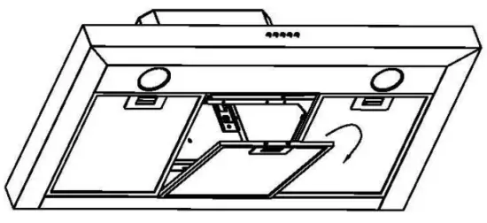 CIARRA CAS75918A Ductless Range Hood 30 inch Under Cabinet Hood - grease filter