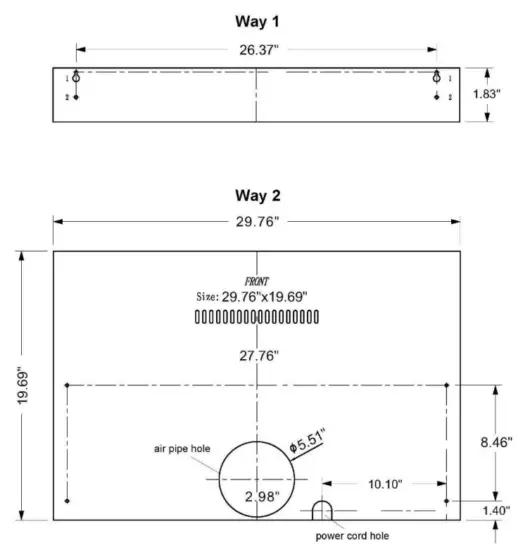 CIARRA CAS75918A Ductless Range Hood 30 inch Under Cabinet Hood - polyfilm