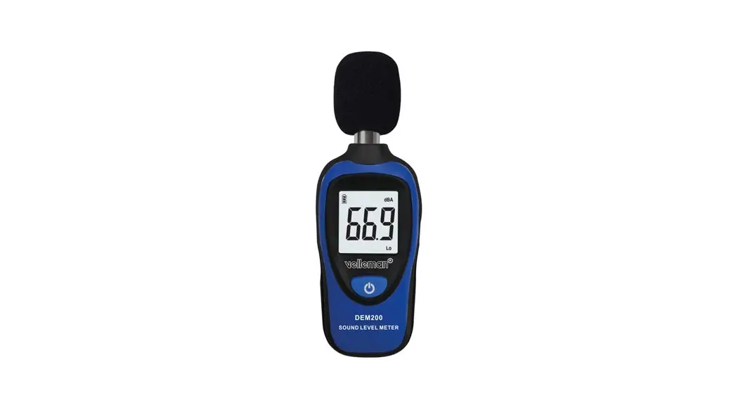 Velleman Dem200 Mini Digital Sound Level Meter User Manual