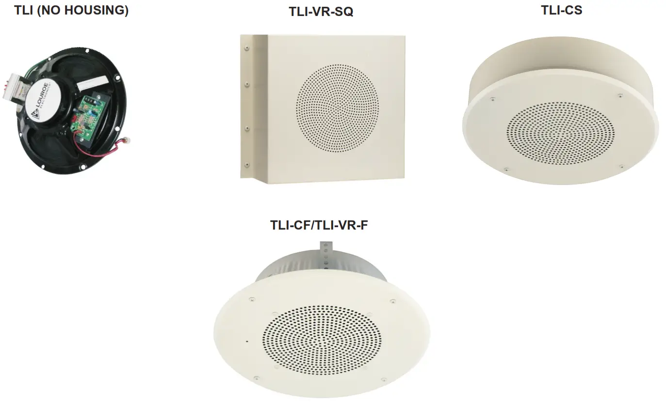 LOUROE ELECTRONICS TLI Series TLIVRSQ 2Way SpeakerMicrophone - Fig