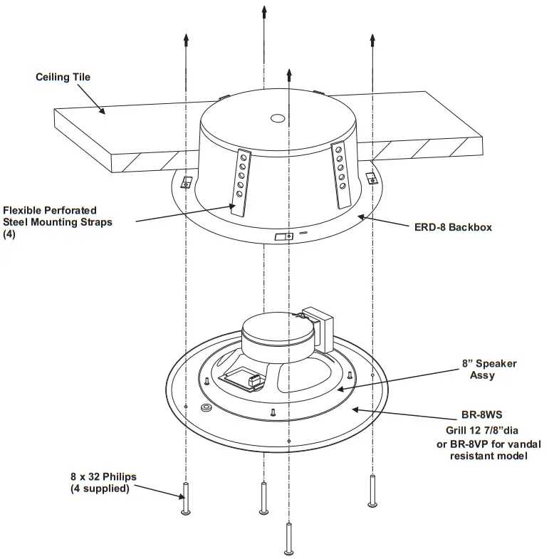 LOUROE ELECTRONICS TLI Series TLIVRSQ 2Way SpeakerMicrophone - INSTALLATION