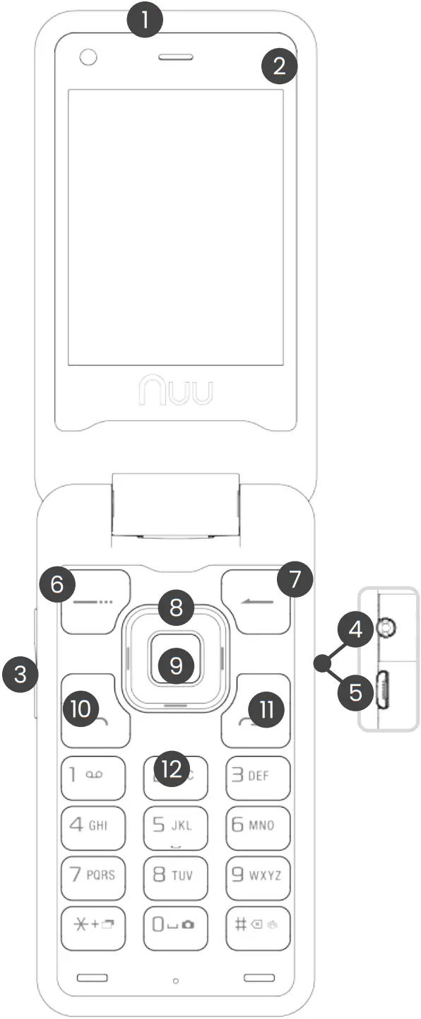 Nuu mobile F4L Flip Phone Overview A