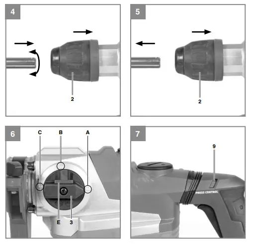 Einhell TE-RH 38 E Hammer drill-fig2