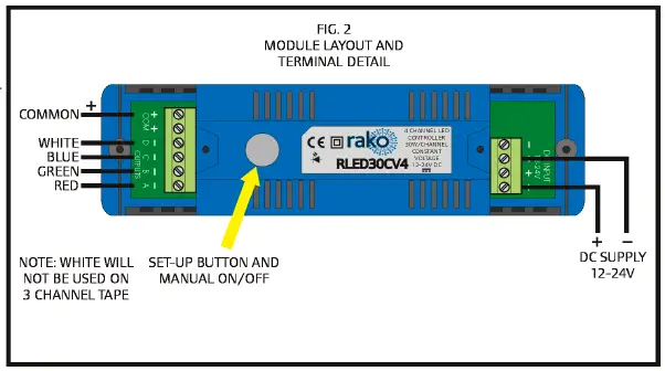rako RLED30CV4 4 Channel Light Dimmer Module-2