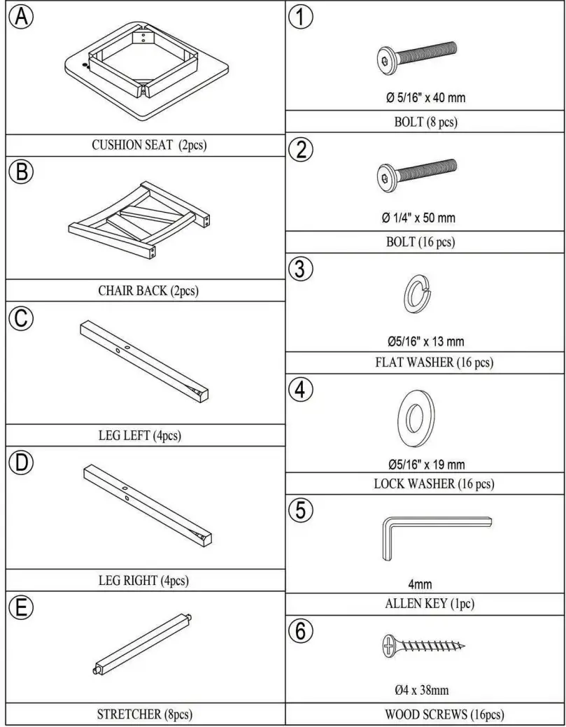 POLIBI 3 Piece Distressed White Farmhouse Counter Height Dining Table Set - figure 10