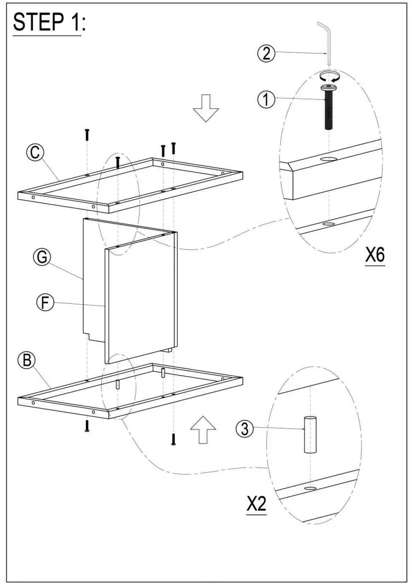 POLIBI 3 Piece Distressed White Farmhouse Counter Height Dining Table Set - figure 4