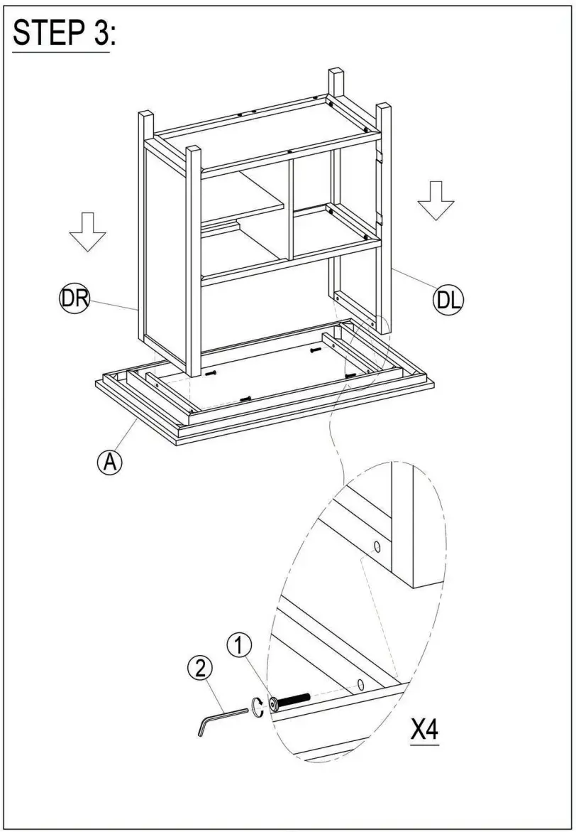 POLIBI 3 Piece Distressed White Farmhouse Counter Height Dining Table Set - figure 6