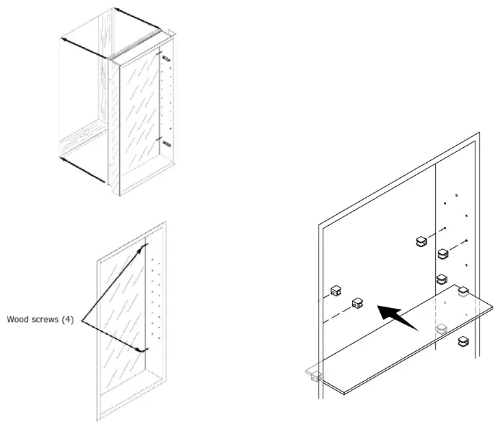 Glass Warehouse Orsa MC1 R 24 Mirror Cabinet - FIG 4