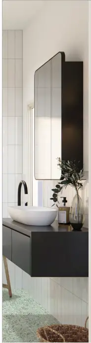 Glass Warehouse Orsa MC1 R 24 Mirror Cabinet - FIG8