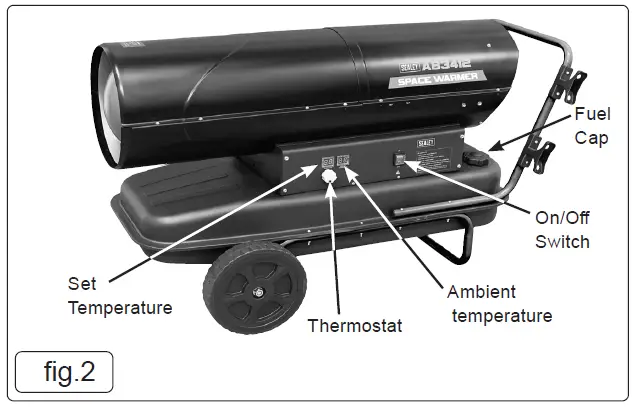 SEALEY-SPACE-WARMER-KEROSENE-DIESEL-HEATER-WITH-WHEELS-fig-6