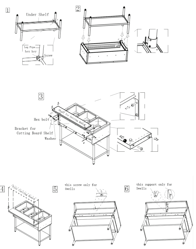 KoolMore KM OWS 3 Steam Table - 1