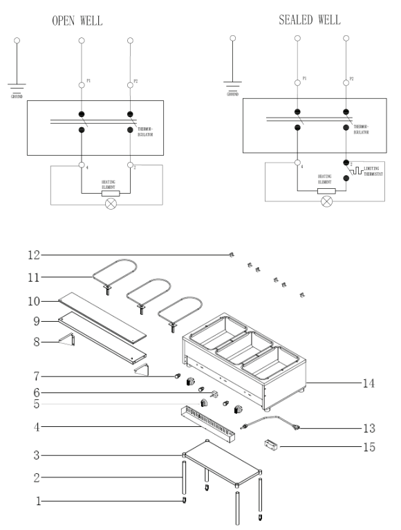 KoolMore KM OWS 3 Steam Table - 2
