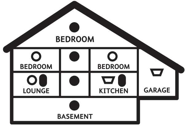 Firehawk FH250BB MAINS POWERED Smoke Alarms - HOME WITH MULTIPLE
