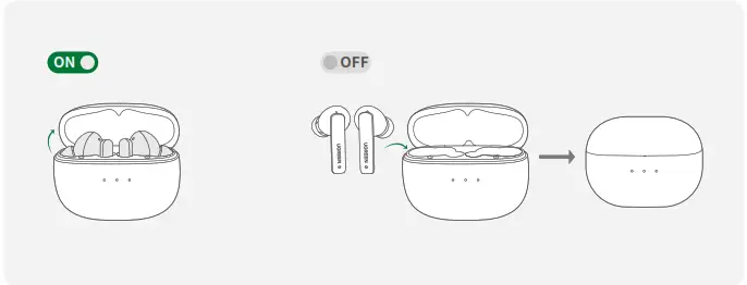 UGREEN HiTune T3 Active Noise Cancelling Wireless Earbuds - on