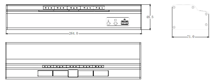 Kinan HD1104 USB2.0 HDMI KVM Switch - Appearance & Structure
