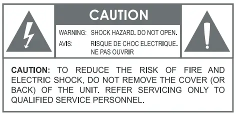 WARNING Instructions