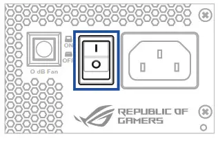 ASUS Rog Strix Power Supply Unit - Power Switch