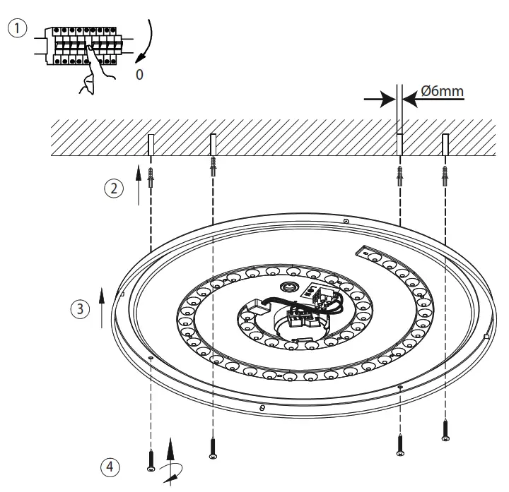 Leuchten Direkt 14844 17 ISABELL Ceiling Light LED- fig 8