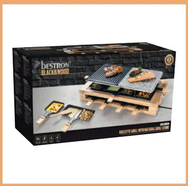bESTRON ARG300BW Raclette XL with Natural Grill fig 1
