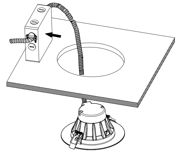 NICOR CLR62SWRVS9WH CLR Select Commercial Recessed LED Downlight fig