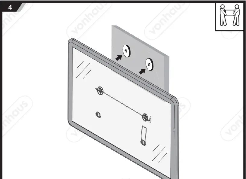 VonHaus 3000115 Ultra Slim Picture Frame TV Bracket-fig15
